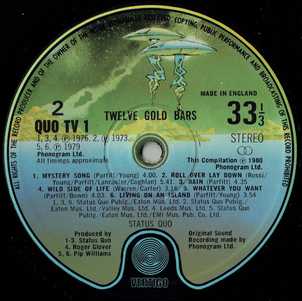 Status Quo - 12 Gold Bars - Used Vinyl Record image 4