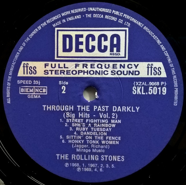 Rolling Stones - Through The Past, Darkly (Big Hits Vol. 2) - Used Vinyl image 4