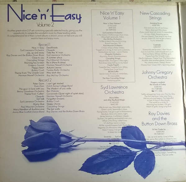 Various - Nice 'n' Easy Volume 2 - Used Vinyl Record image 2