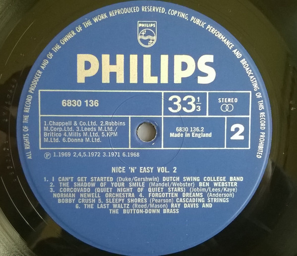 Various - Nice 'n' Easy Volume 2 - Used Vinyl Record image 8