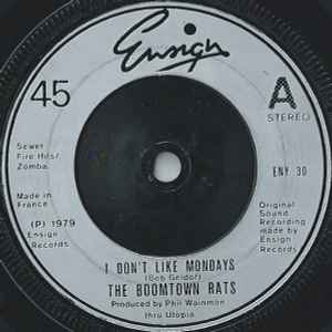 Boomtown Rats - I Don't Like Mondays - Used Vinyl Record 7" image 1