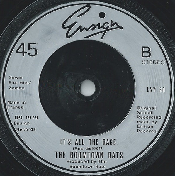 Boomtown Rats - I Don't Like Mondays - Used Vinyl Record 7" image 2