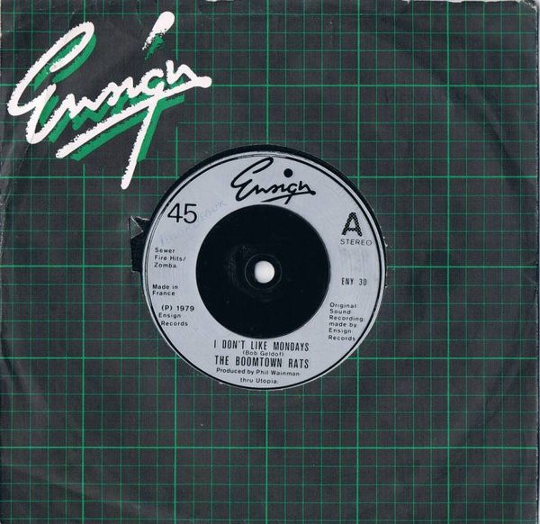 Boomtown Rats - I Don't Like Mondays - Used Vinyl Record 7" image 3