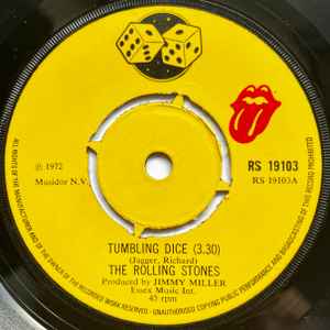 Rolling Stones - Tumbling Dice - Used Vinyl Record 7" image 1