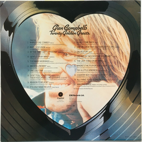 Glen Campbell - 's Twenty Golden Greats - Used Vinyl Record image 2