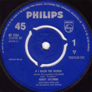 Harry Secombe - If I Ruled The World - Used Vinyl Record 7 image 1