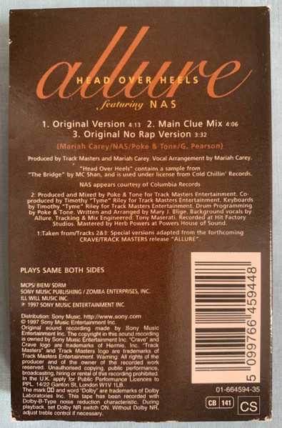 Allure - Head Over Heels - Used Cassette image 3