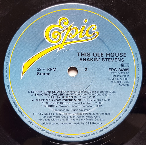 Shakin' Stevens - This Ole House - Used Vinyl Record image 4