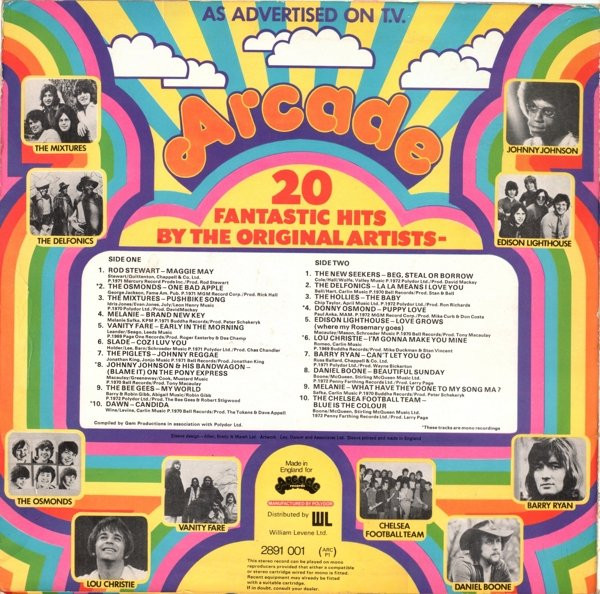 Various - 20 Fantastic Hits By The Original Artists - Used Vinyl Reco image 2