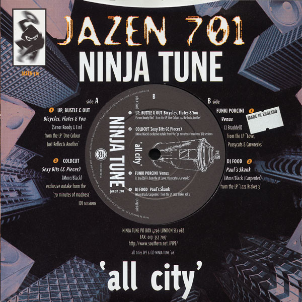 Various - Ninjalogical - All City - Used Vinyl Record 7" image 2