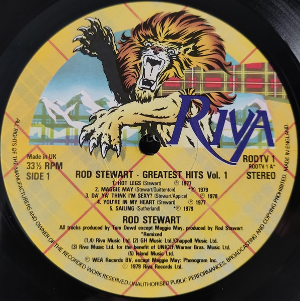Rod Stewart - Greatest Hits Vol. 1 - Used Vinyl Record image 4
