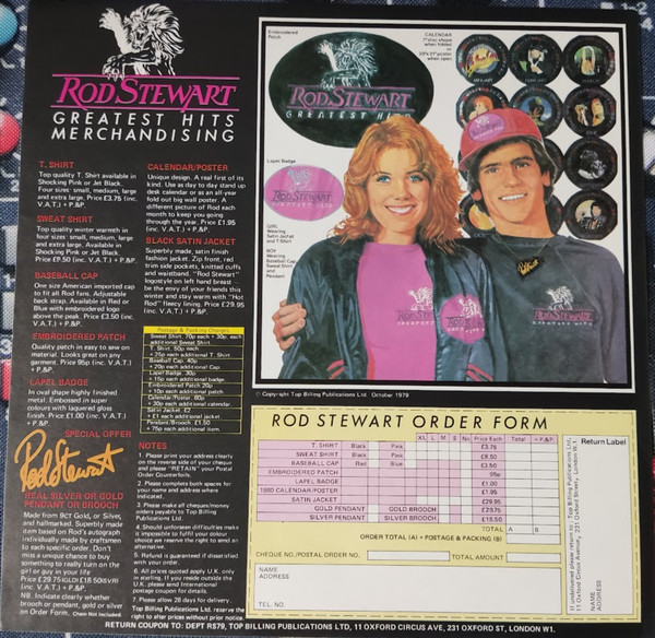 Rod Stewart - Greatest Hits Vol. 1 - Used Vinyl Record image 8