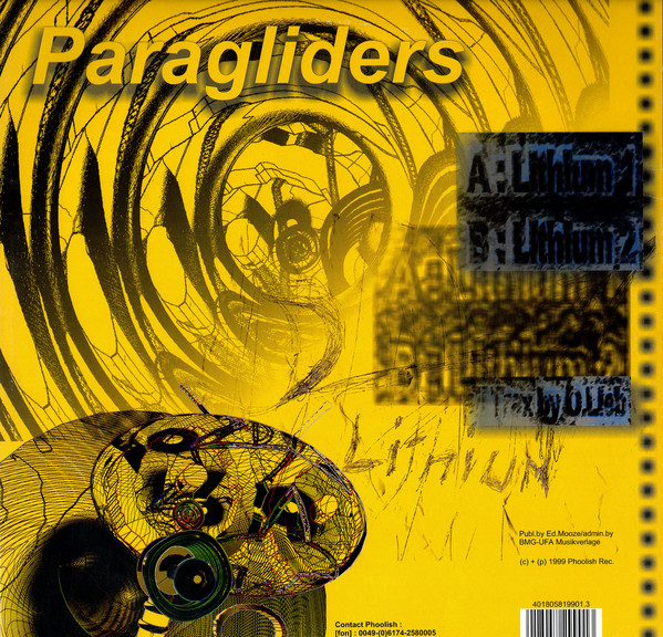 Paragliders - Lithium EP - Used Vinyl Record 12" image 2