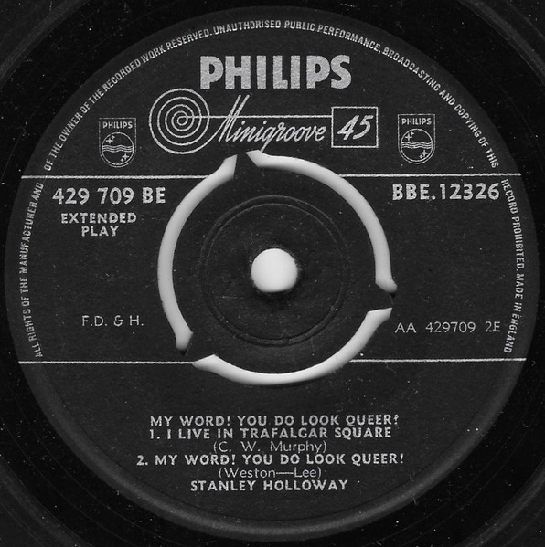 Stanley Holloway - My Word! You Do Look Queer! - Used Vinyl Record 7 image 4
