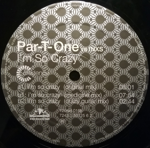 Par-T-One - I'm So Crazy - Used Vinyl Record 12" image 4