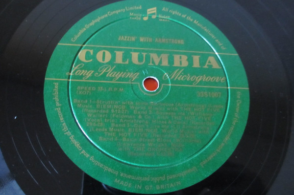 Louis Armstrong - Jazzing With Armstrong - Used Vinyl Record image 3