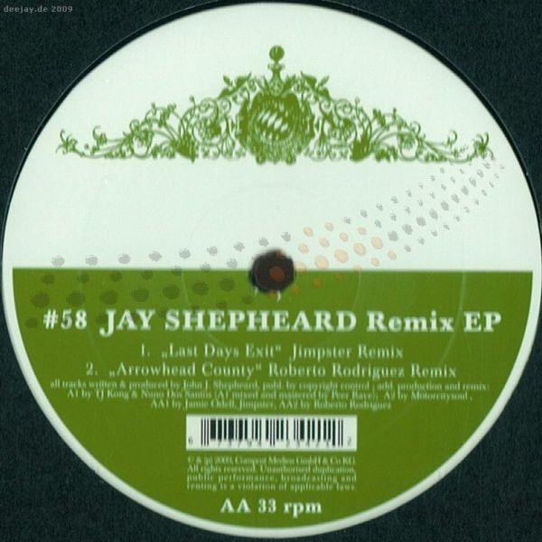 Jay Shepheard - Remix EP - Vinyl Record 12" image 2
