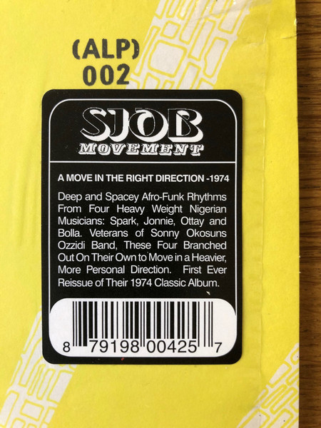 SJOB Movement - A Move In The Right Direction - Vinyl Record image 3
