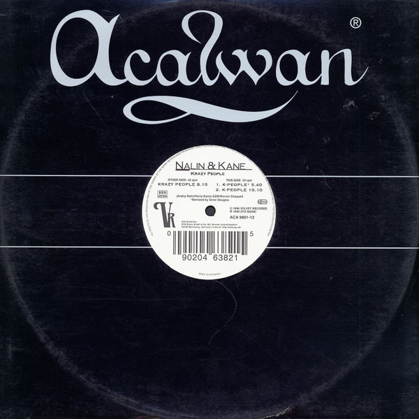 Nalin & Kane - Krazy People - Used Vinyl Record 12" image 3