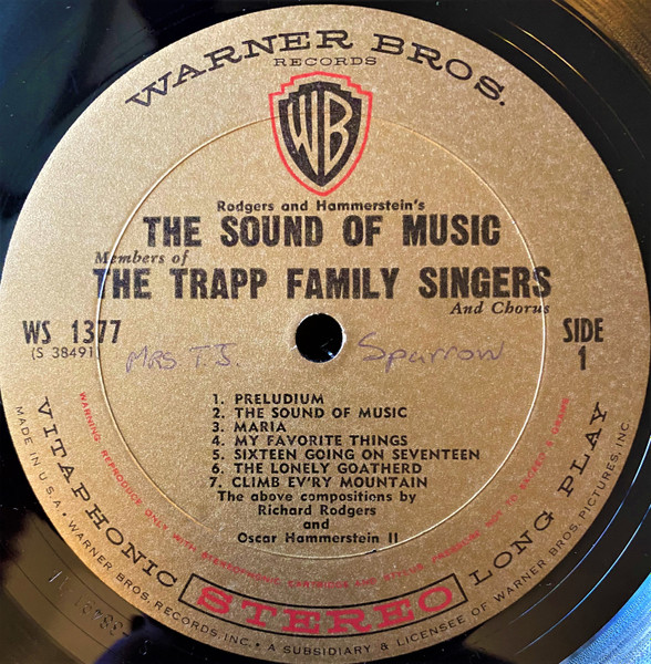 Trapp Family Singers - Sound Of Music - Used Vinyl Record image 6