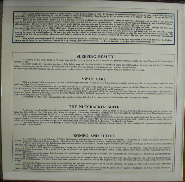 Pyotr Ilyich Tchaiko - A Festival Of Tchaikovsky Ballet - Used Vinyl image 3