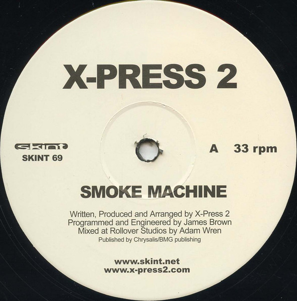 X-Press 2 - Smoke Machine - Used Vinyl Record 12" image 3