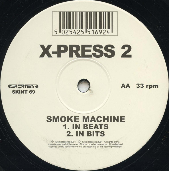 X-Press 2 - Smoke Machine - Used Vinyl Record 12" image 4
