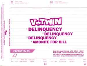 V-Twin - Delinquency - Used CD image 1
