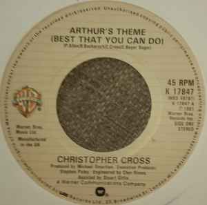 Christopher Cross - Arthur's Theme (Best That You Can Do) - Used Viny image 1