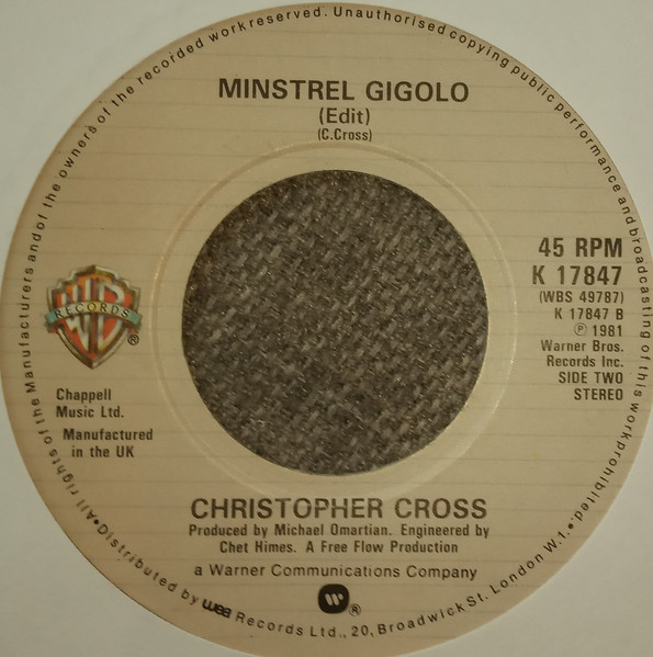Christopher Cross - Arthur's Theme (Best That You Can Do) - Used Viny image 2