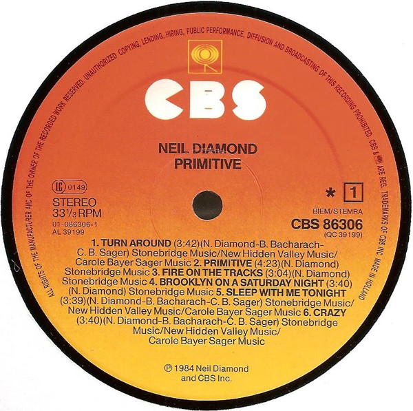 Neil Diamond - Primitive - Used Vinyl Record image 4