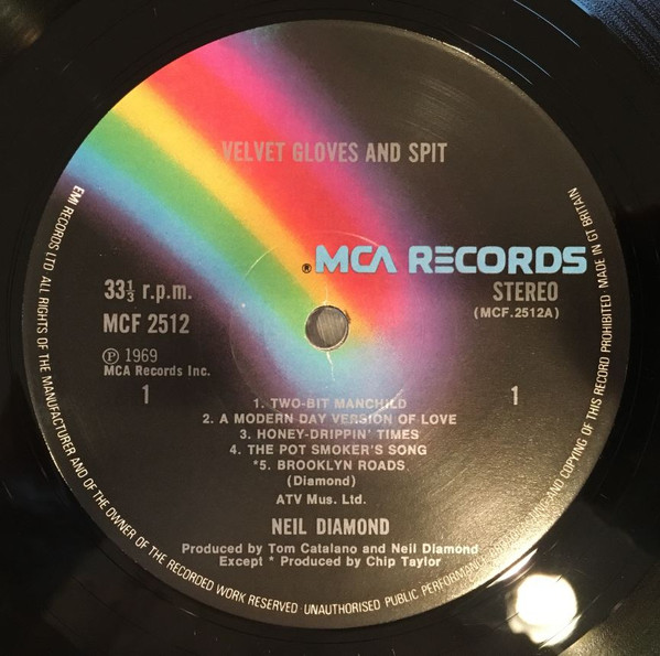 Neil Diamond - Velvet Gloves And Spit - Used Vinyl Record image 4