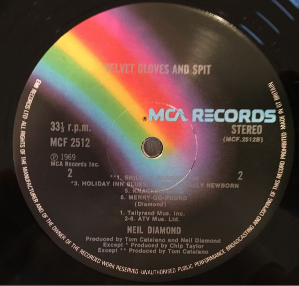 Neil Diamond - Velvet Gloves And Spit - Used Vinyl Record image 5