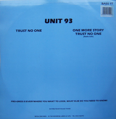 Unit 93 - Trust No One - Used Vinyl Record 12" image 2