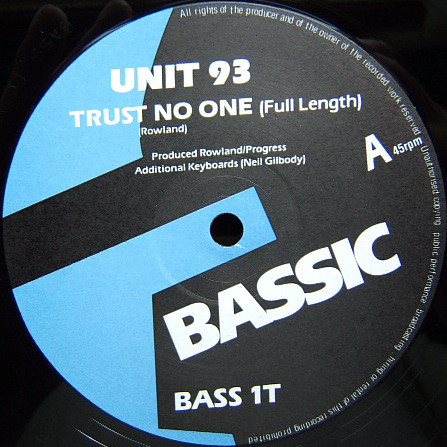 Unit 93 - Trust No One - Used Vinyl Record 12" image 3