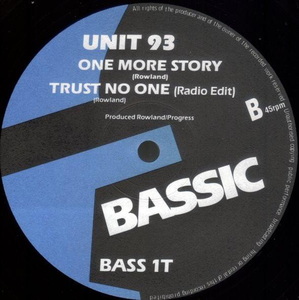 Unit 93 - Trust No One - Used Vinyl Record 12" image 4
