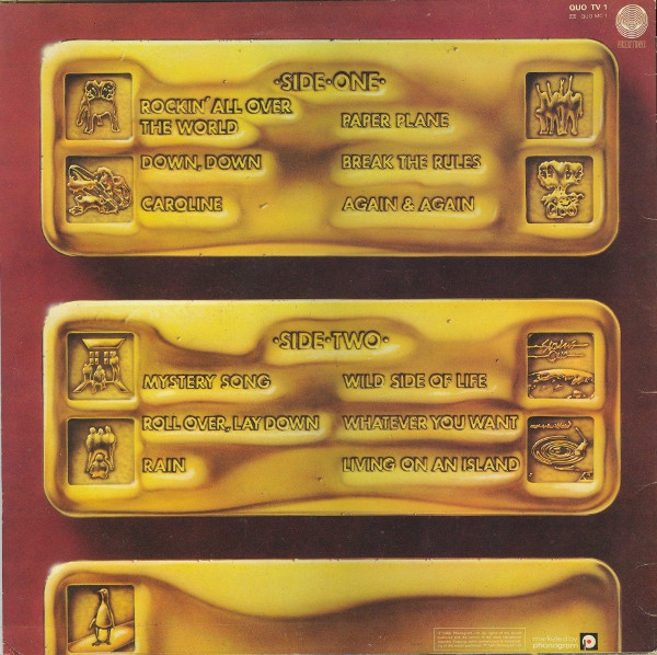 Status Quo - 12 Gold Bars - Used Vinyl Record image 2