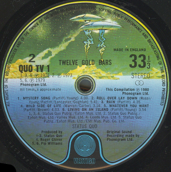 Status Quo - 12 Gold Bars - Used Vinyl Record image 4