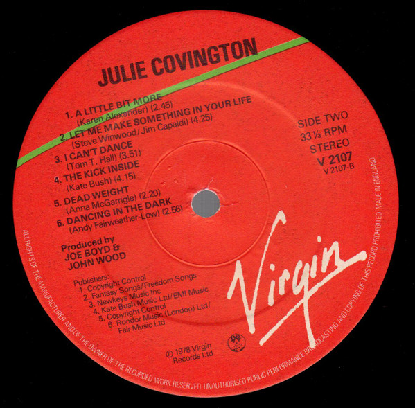 Julie Covington - Used Vinyl Record image 4