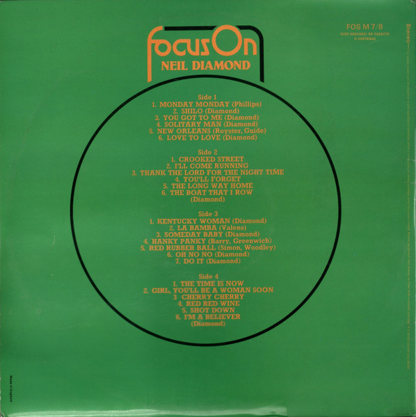 Neil Diamond - Focus On - Used Vinyl Record image 3