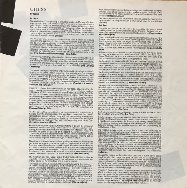 Benny Andersson - Chess - Used Vinyl Record image 16
