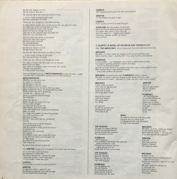 Benny Andersson - Chess - Used Vinyl Record image 23