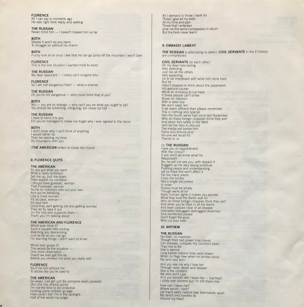 Benny Andersson - Chess - Used Vinyl Record image 25