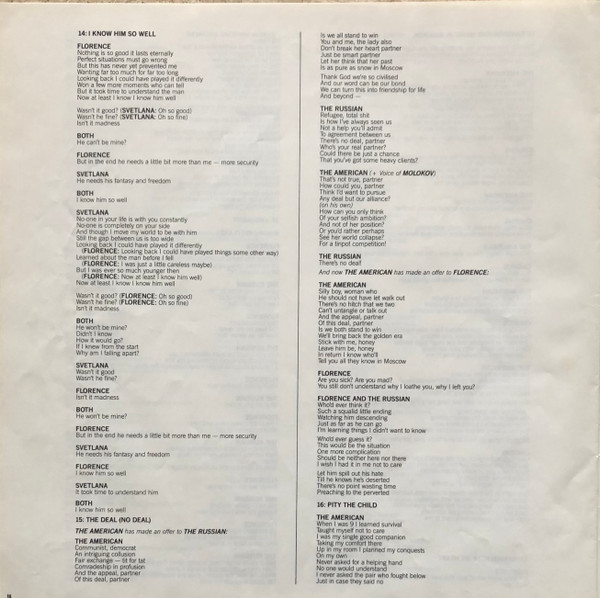 Benny Andersson - Chess - Used Vinyl Record image 27