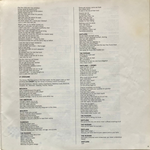 Benny Andersson - Chess - Used Vinyl Record image 28