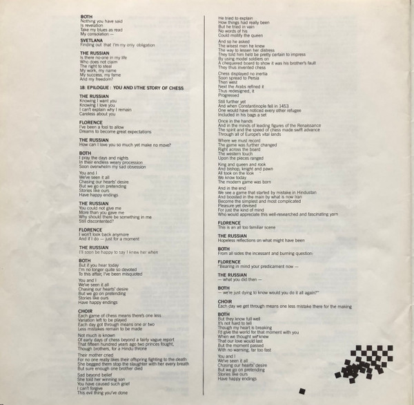 Benny Andersson - Chess - Used Vinyl Record image 29