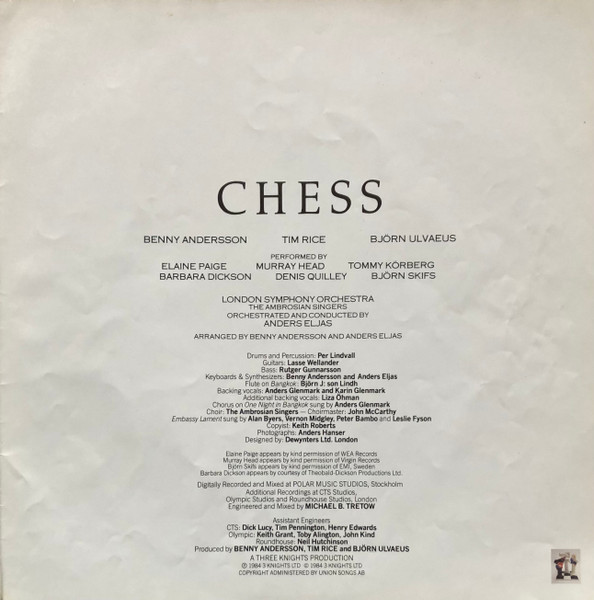 Benny Andersson - Chess - Used Vinyl Record image 30