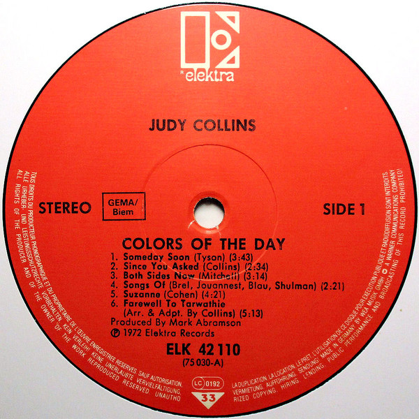 Judy Collins - Colors Of The Day - The Best Of - Used Vinyl Record image 3
