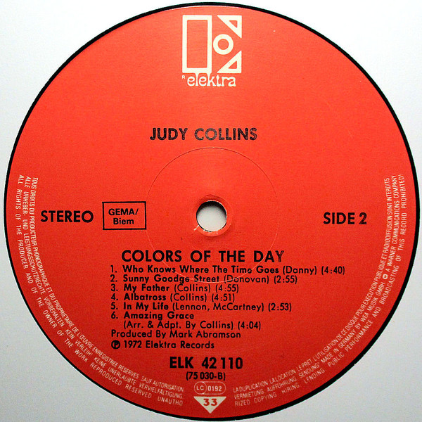 Judy Collins - Colors Of The Day - The Best Of - Used Vinyl Record image 5