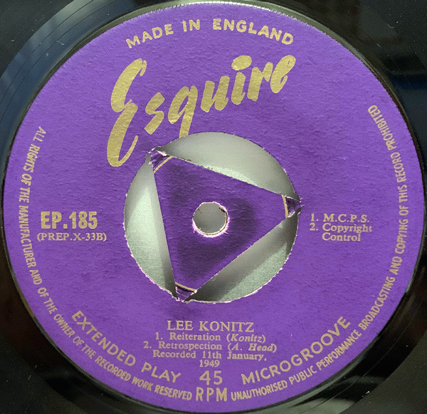 Lee Konitz - Original-Lee - Used Vinyl Record 7" image 2